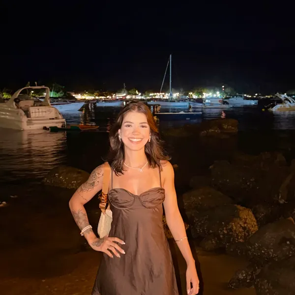 Anne Caroline at a marina in Rio de Janeiro